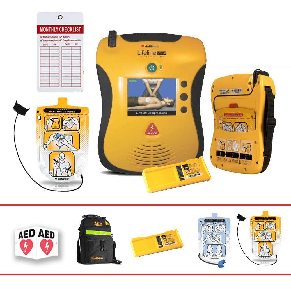 Defibtech Lifeline View AED Athletic Package California Medical Equipment